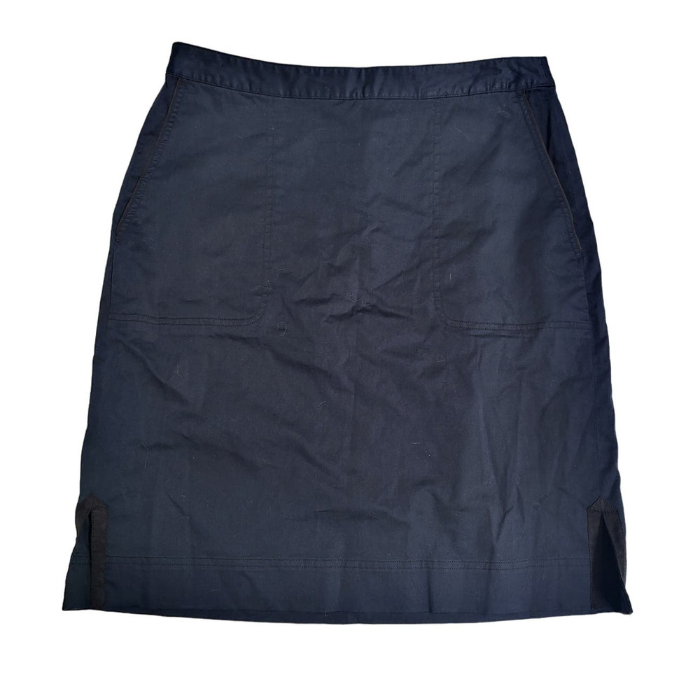 NEW Tommy Bahama Navy Stretch Pencil Skirt with Pockets - Size 6